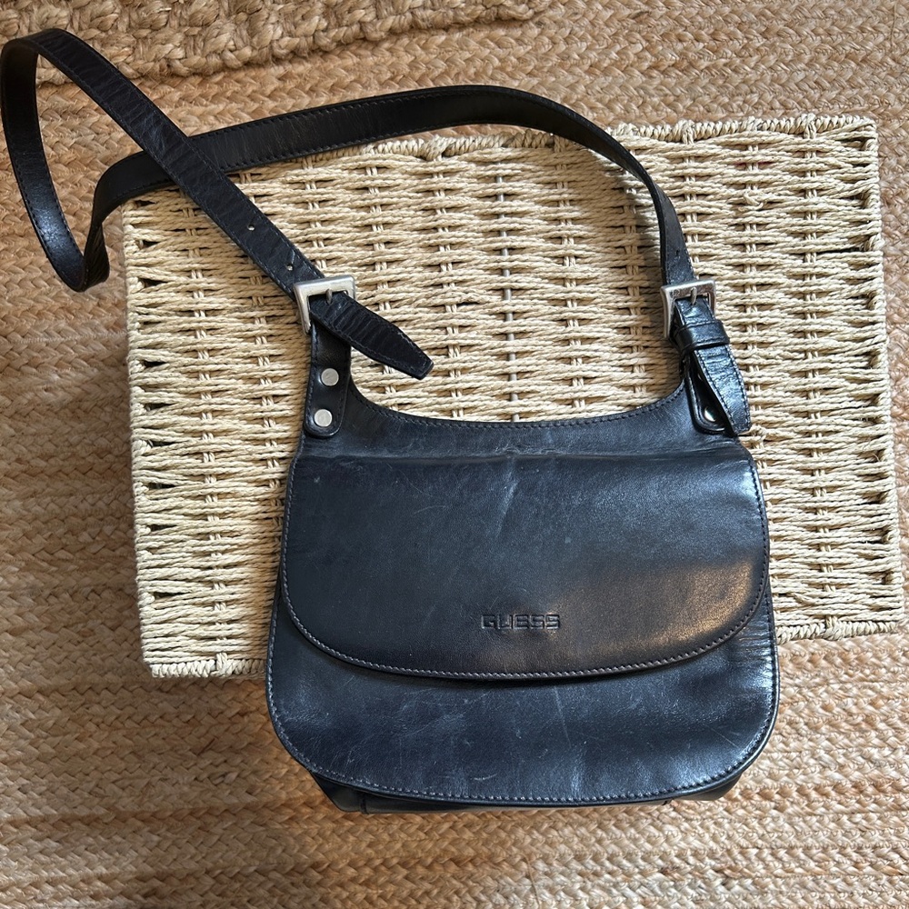 Vintage Genuine Leather Crossbody Bag